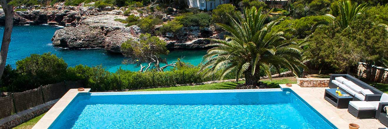 Ferienhaus direkt am Meer mit Pool auf Mallorca zu vermieten nahe Strand