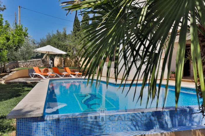 Ferienhaus Vidal, 7 Personen, Blick auf den Pool, Mallorca