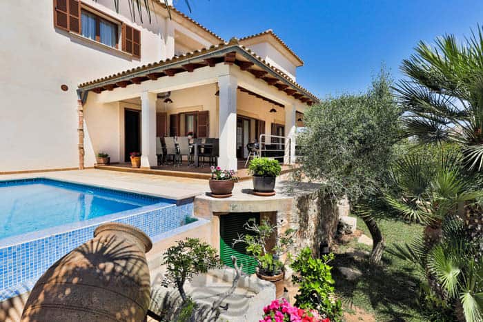 Villa Vidal, holiday house with pool fo 7 people, Porto Petro, Mallorca