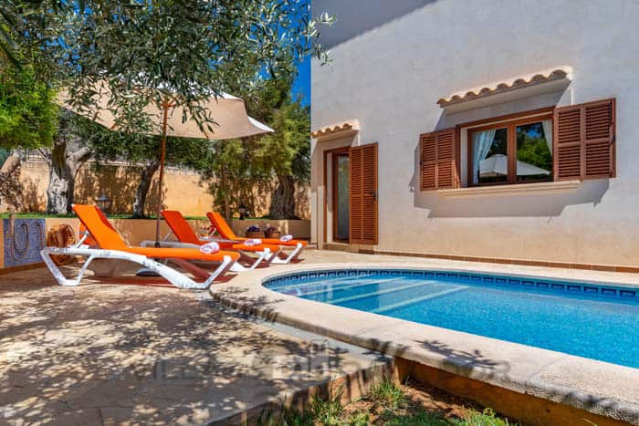Villa Vidal, holiday house with pool fo 7 people, Porto Petro, Mallorca