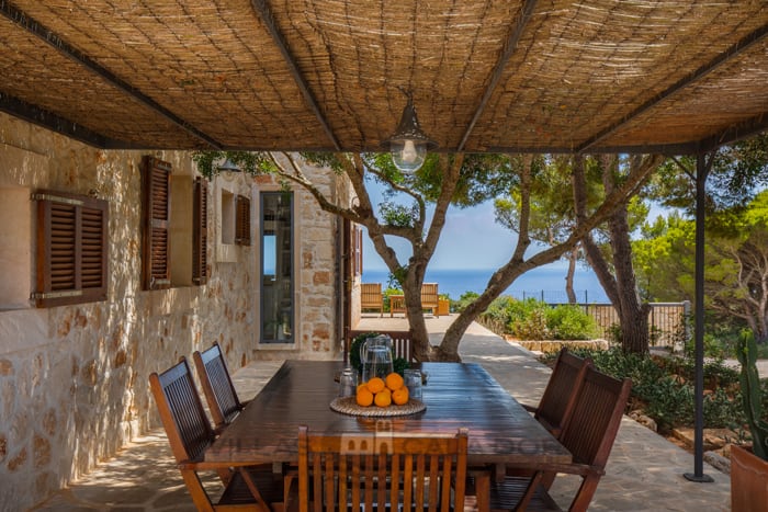 Casa de vacaciones frente al mar en Cala s'Almonia, Santanyi